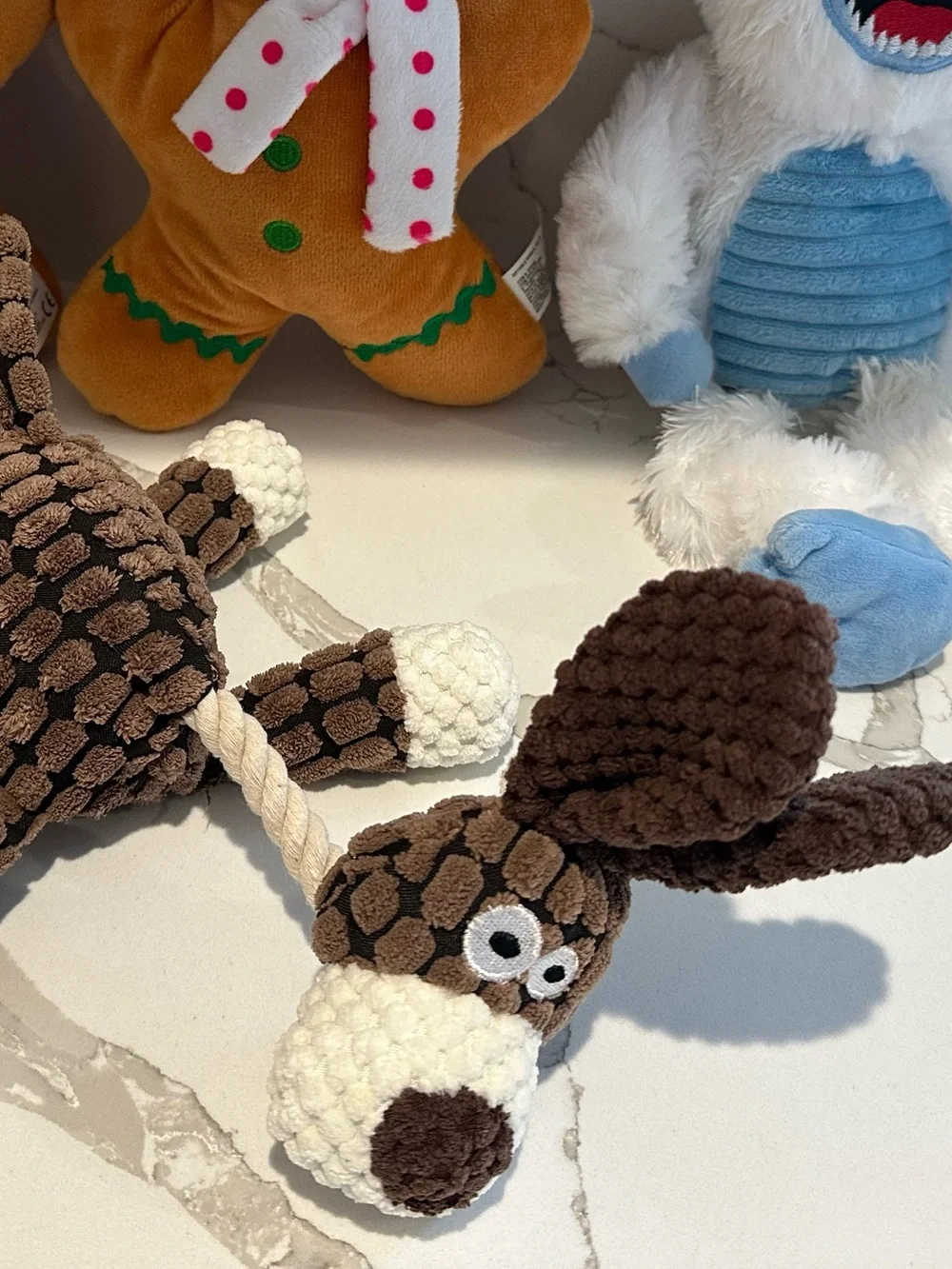 Plush Brown & Cream Moose Dog Toy Brand New No Tag